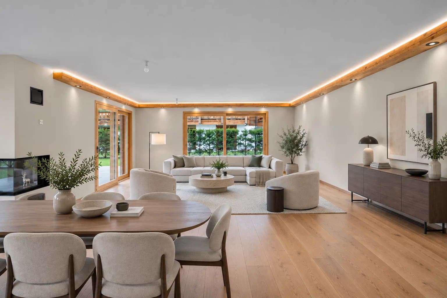 Luxury garden apartment on the golf course in Crans-Montana - 3