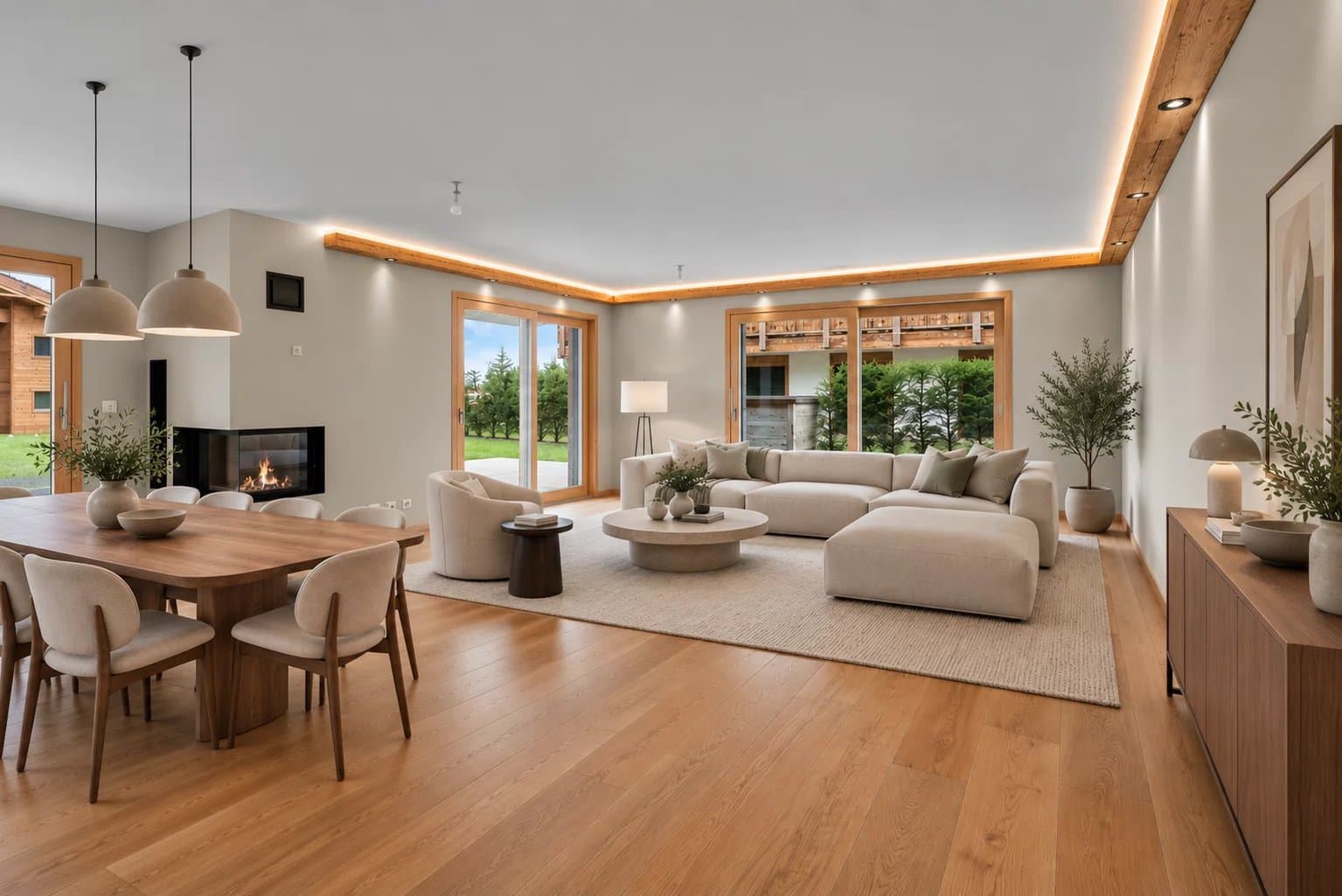 Luxury garden apartment on the golf course in Crans-Montana - 2
