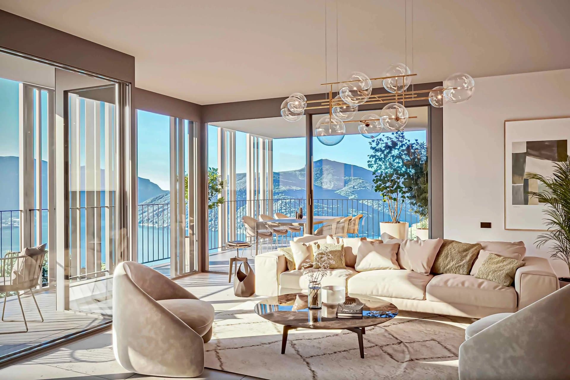 3.5-Room apartment with large terrace & Lake Lugano view in Carona - 1