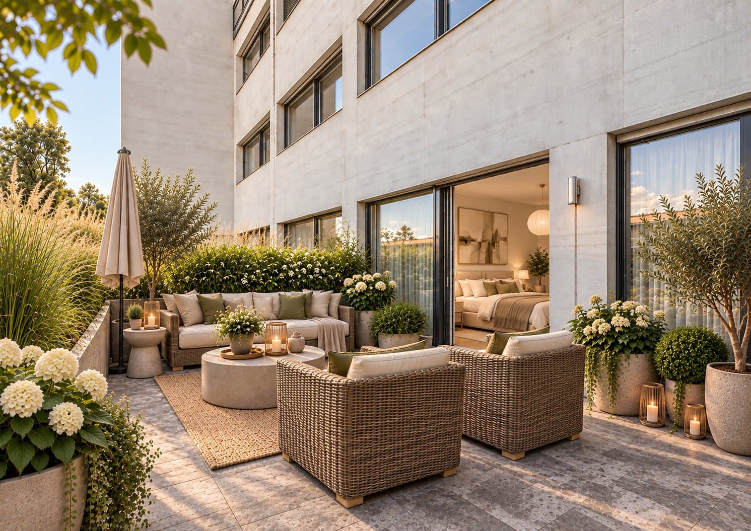 Un appartement lumineux et aéré, qui donne une impression d'espace