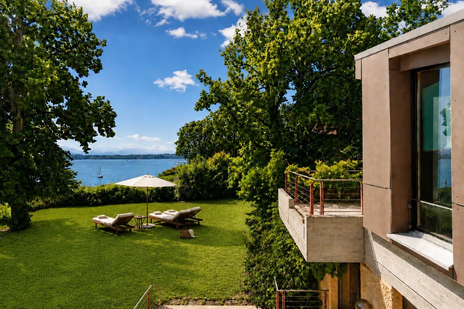 Architect's property facing Lake Geneva