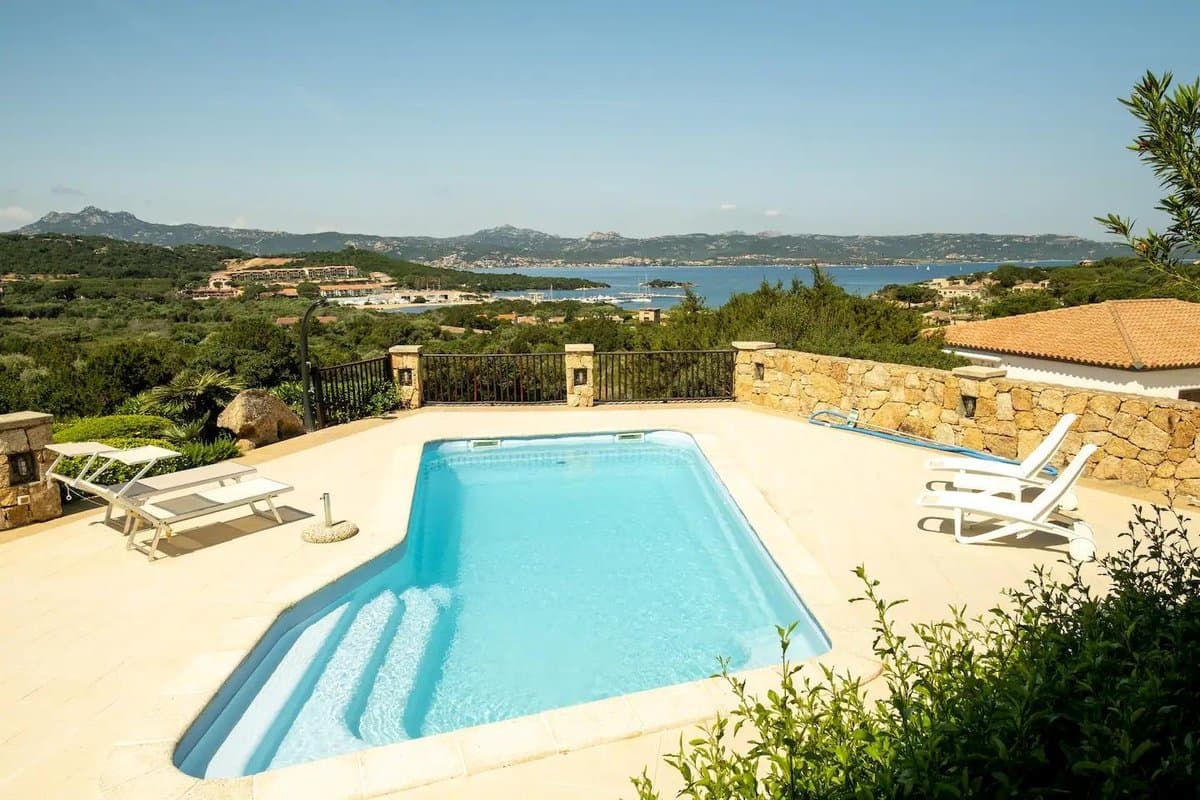 Villa delle Vigne is a private detached residence available for rent in the hills near Baja Sardinia, commanding views over the bay of Cala Bitta. - 2