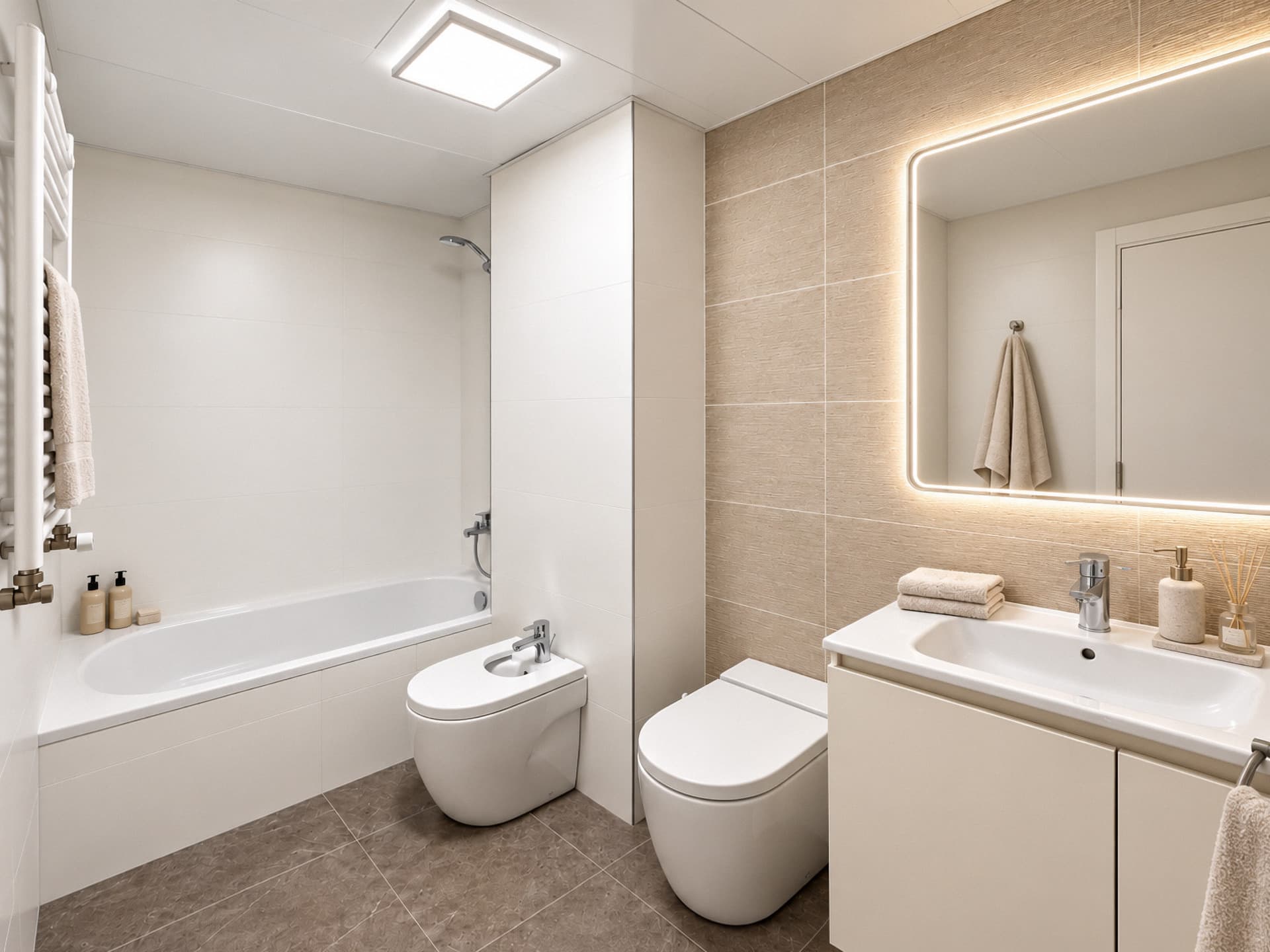 This house renovated in Avenida de France, Valencia, is located next to the City of Arts and Sciences and the Jardines del Turia, in a residential area close to the city center and well connected… - 5